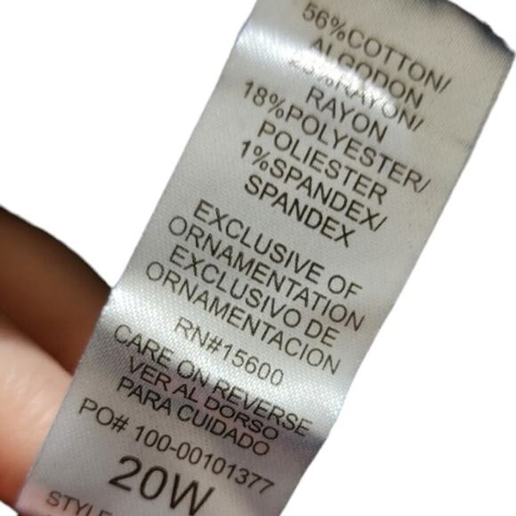 DEMOCRACY AB SOLUTION ANKLE SKIMMER STRETCH SKINNY JEANS PLUS SIZE 24 NEW! - Picture 8 of 10